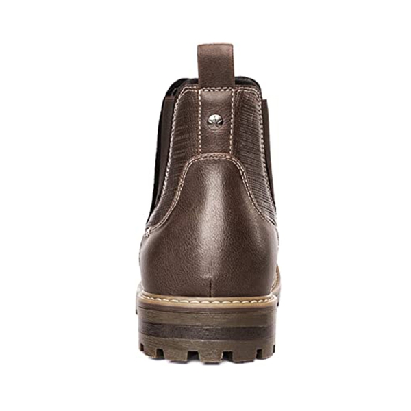 Men's Chelsea Ankle Boots - DARK BROWN - 4